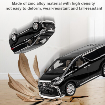 1:18 Diecast Vehicle for Toyota Alphard Model Car Toy Collection