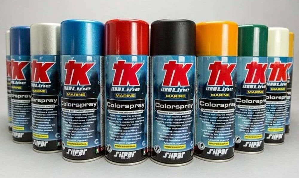 1 x TK Line Colorspray Various Colours Spray Paint Can Marine Engine 400ml