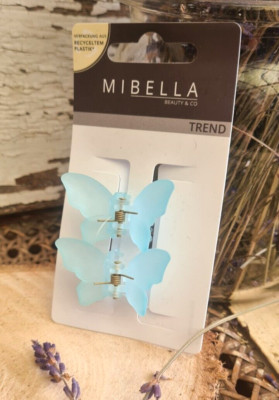 Haarschmuck 2 Set Haarspange Schmetterling Haarclips Haarkralle Haarstyling blau