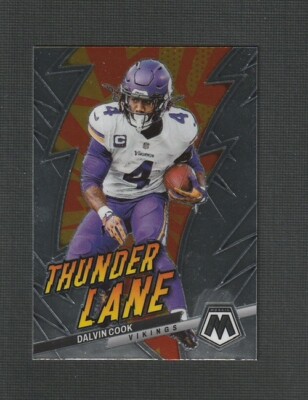 2023 Panini Mosaic Dalvin Cook Thunder Lane #TL-DC Minnesota Vikings