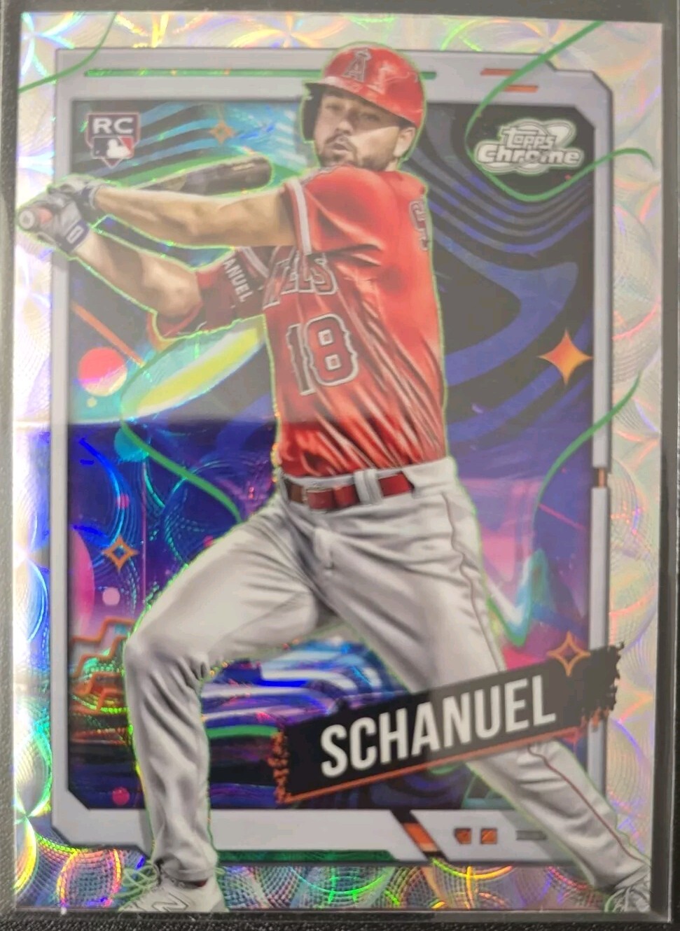 2024 Topps Cosmic Chrome Nolan Schanuel #93 Nucleus Refractor