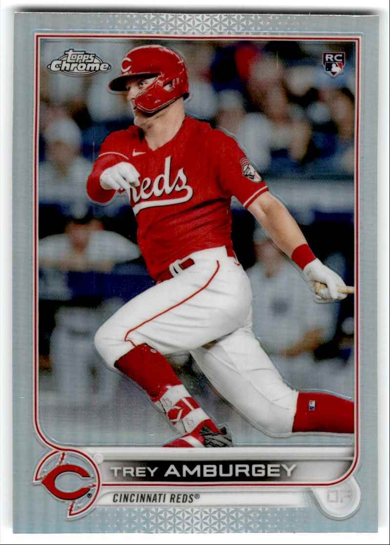 2022 TOPPS CHROME REFRACTOR TREY AMBURGEY RC NEW YORK YANKEES #61