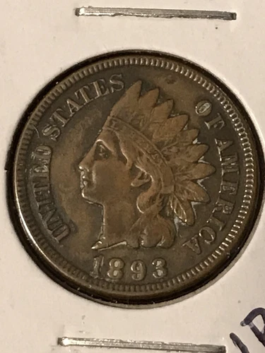 1893 Indian Head Cent  VF   ( Not VF++)
