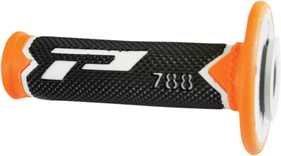 PROGRIP Manopole Mx 788-217 - Tripla Densità - Bianco/Blu/Nero