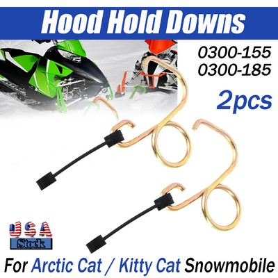 For Arctic Cat / Kitty Cat Snowmobile Hood Hold Down 0300-155 & 0300-185 2PCS US