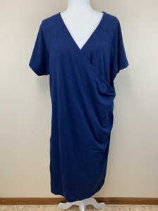 navy blue wrap dress plus size