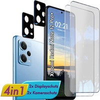 FüR Redmi Note 12 Pro+ Display & Kamera Schutzglas Panzerfolie Linsen Glas Folie
