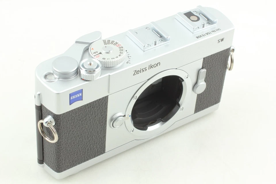 【CASI SIN USAR en CAJA. 】 Cuerpo de cámara súper ancho Zeiss Ikon SW plateado de Japón Foto 4 de 4