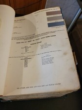 1958 DUPONT DUCO LUCITE BUICK COLORS PAINT CHIP SWATCH SHEET BULLETIN NO 29