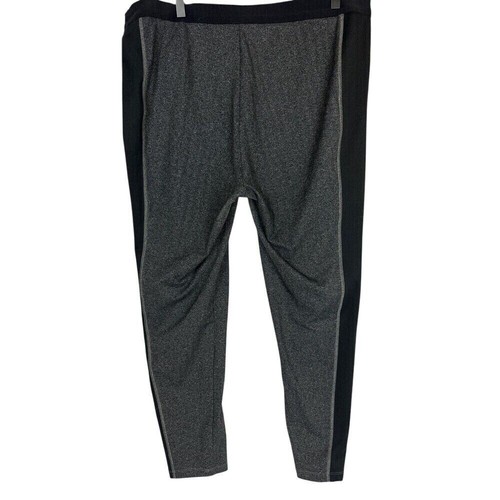 Eileen Fisher Womens XL Pull On Legging Pant Black/Gray Herringbone Panel Lounge - Picture 6 of 8