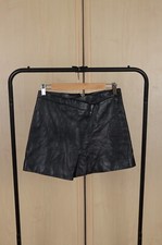 Minifalda Allsaints Ruther cuero negro piel de cordero talla 4 EE. UU.