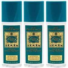 4711 Genuine Cologne Spray Original Eau de Cologne NATURAL DEODORANT 3 x 75ml