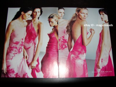 vintage DONNA KARAN 2-Pge PRINT AD 2000 ESTHER CANADAS Stella Tennant MINI ANDEN