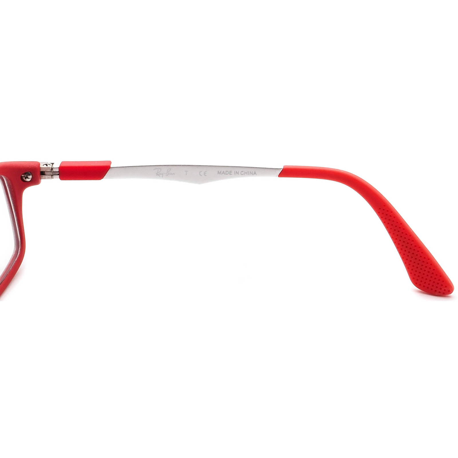 Ray-Ban Kids' Eyeglasses RB 1546 3632 Gray&Red Rectangular Frame 48[]16 ...