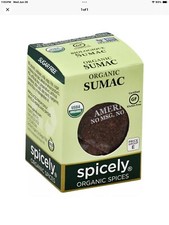 Spicely Organics Spice Sumac Box 0.45 Oz Pack Of 6 Expires 2026