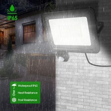 LED FLOODLIGHT OUTDOOR SECURITY LIGHT FLOOD GARDEN MOTION SENSOR PIR LIGHTS 100W