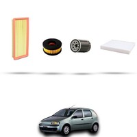Hoffcar Wartungskit 4 Filter FüR Fiat Punto II 1.2 8V GPL 44 Kw Ab 2007