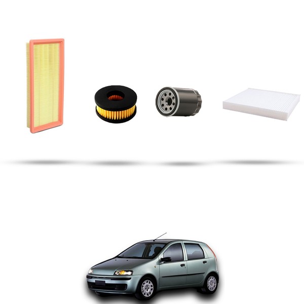 Hoffcar Wartungskit 4 Filter FüR Fiat Punto II 1.2 8V GPL 44 Kw Ab 2007-image