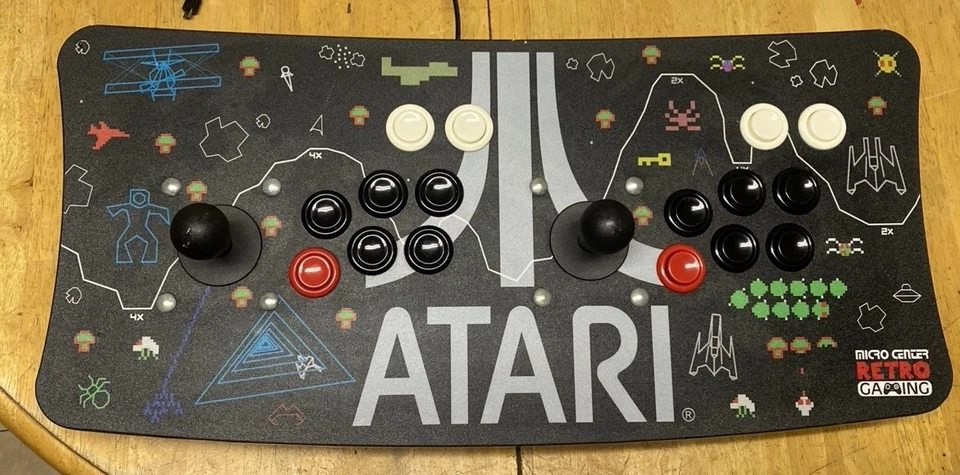 Atari Arcade Fightstick USB Dual Joystick Micro Retro Gaming Controller Key - Image 2 of 4