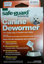 Wormers Dewormer 8 in 1 Safe Guard Canine anti Parasite Small Dog Puppies 3 Day