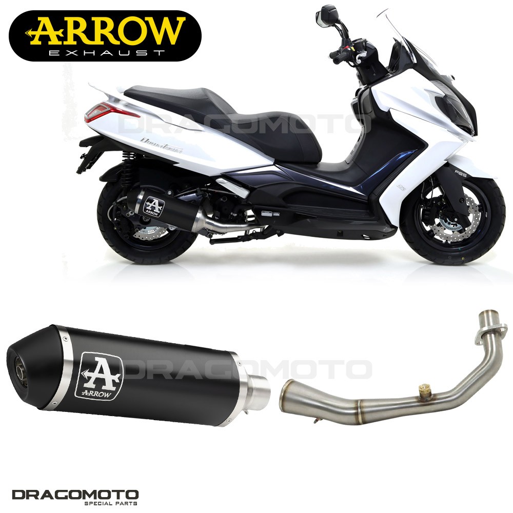 Ligne ARROW URBAN KYMCO DOWNTOWN 125I silencieux alu noir pour la ville 2009