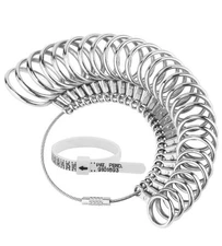 Ring Sizer Measuring Tool, 27 PCS Ring Measurement Tool, US Ring Size 0-13 w...