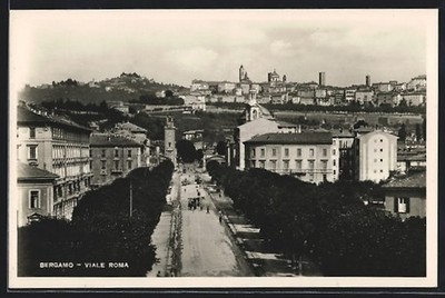 Bergamo, Viale Roma, Ansichtskarte 