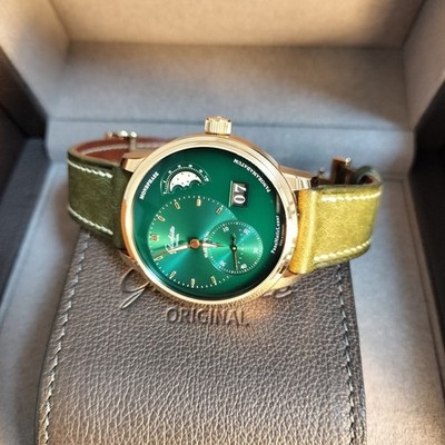 Glashutte Original Panomaticlunar 18K Rg Grün Ziffernblatt 1-90-02-23-35-61 Satz