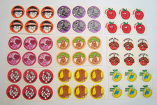 1980's Trend Scratch 'N Sniff Stinky Stickers No TM - lot of 54