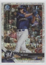 2018 Bowman Draft Chrome Sparkles Refractor Joe Gray #BDC-76 9hx