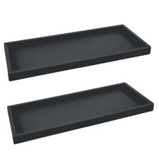 Countertop And Vanity Tray 2 Pc Large 11.7" Silicone Bathroom Tray Counter Organ