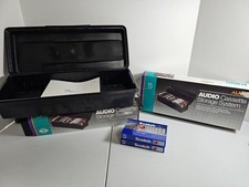 2 Alpha CASSETTE STORAGE CASES 15 TAPE Plastic storage VTG NOS W/2 Cassettes