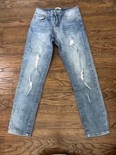 Altar'd State Size 27 Light Wash Blue Distressed Skinny Jeans Stretchy
