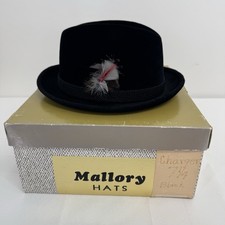VINTAGE Mallory FEDORA HAT 7 1/8