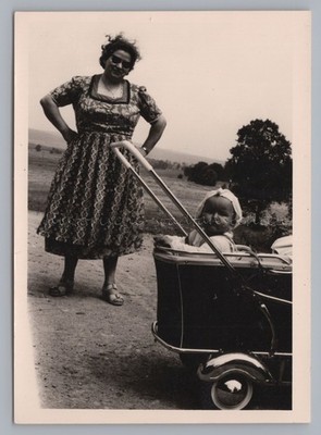 Mother and Child - Perspective Snapshot - Vintage Photo
