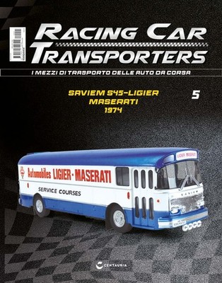 SAVIEM S45 - LIGIER MASERATI - 1974 RENNWAGEN TRANSPORTER 1:43 N#.05