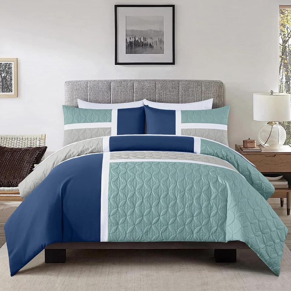 Bernard 7-Piece King Bed in a Bag Comforter Set with Sheets - Lightweight Com... - Image 2 of 4