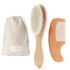 Baby Hair Brush Set Baby Brush and Comb Set Newborn, Baby Comb and Brush Se...