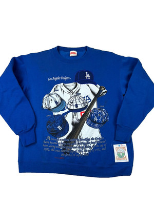 Vintage 90s Nutmeg LA Dodgers Sweatshirt - M/ L - MLB Baseball USA