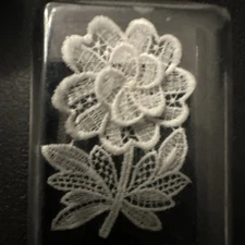 Belgian Lace Butterfly Pin & Clip Ons And Original Box