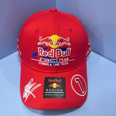 Red Bull Racing #1 Red Adjustable Baseball Cap Embroidered Logo