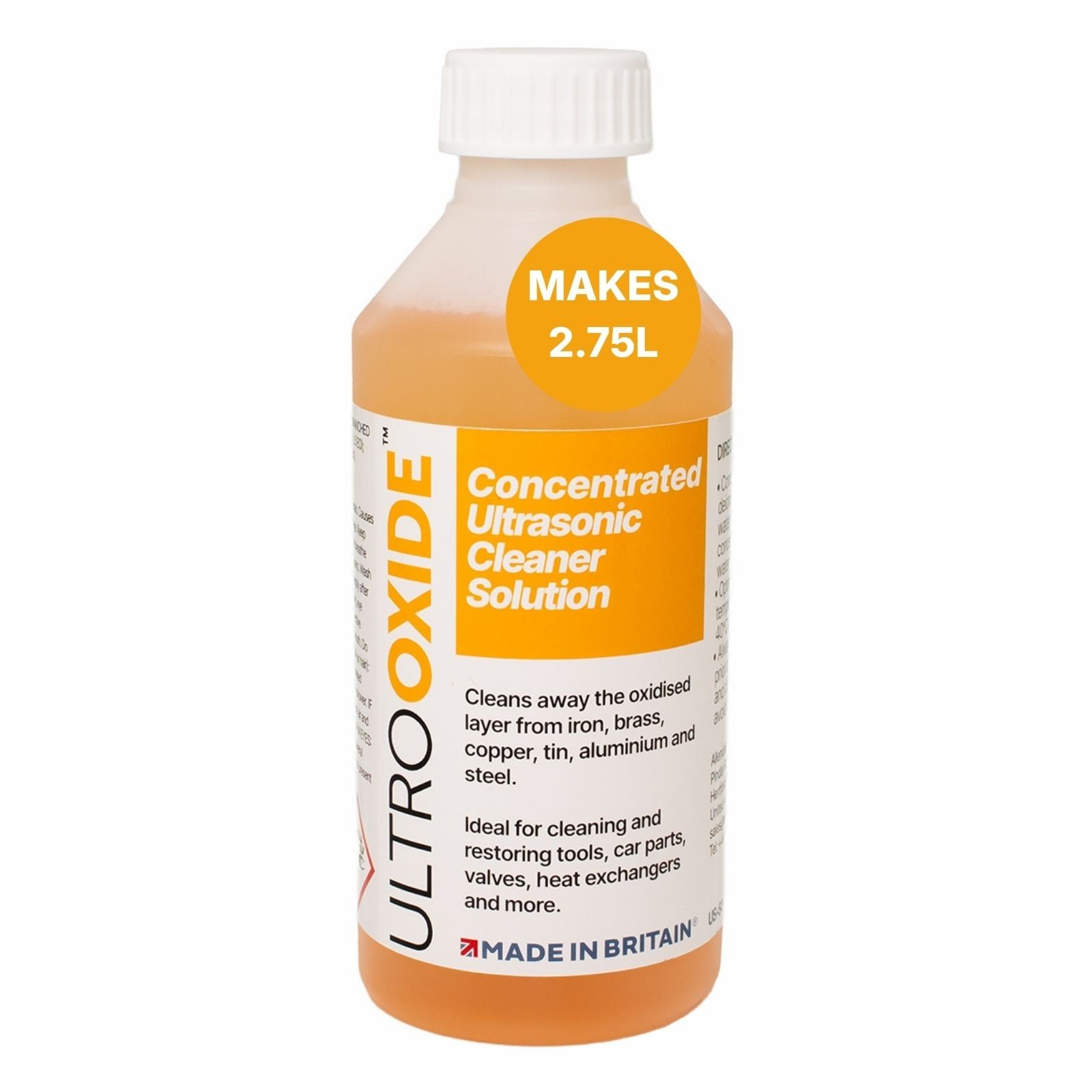 Rust & Oxide Remover Concentrated Ultrasonic Cleaning Fluid 250ML Metal Cleaner