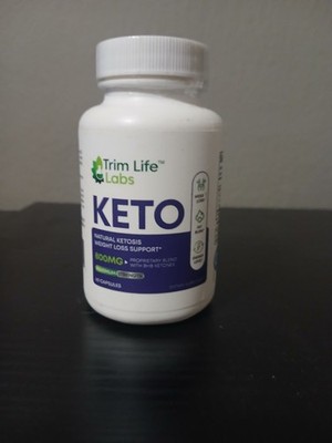 Trim Life Labs Keto BHB Ketones Weight Loss Supplement 800mg 60 Capsules