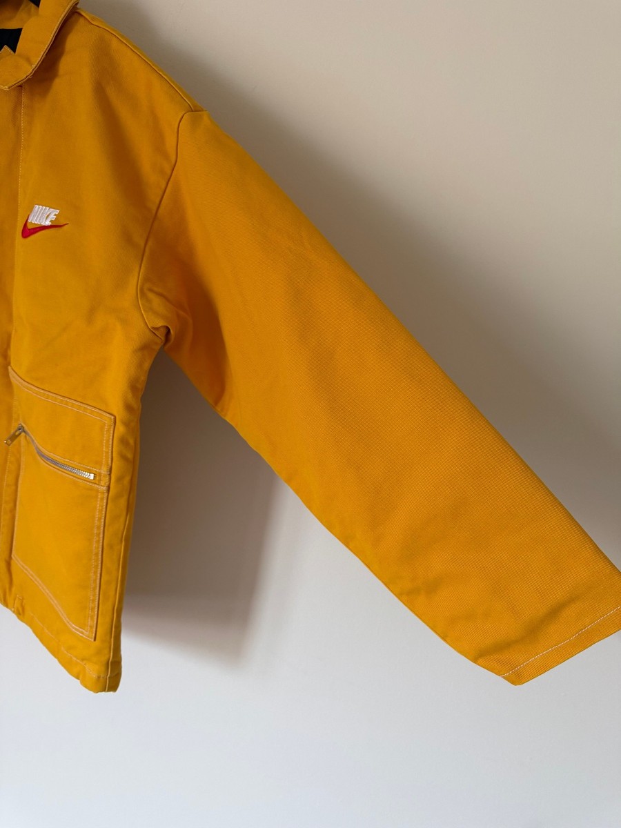 Supreme x Nike Double Zip Work Jacket - Size Medium - Yellow