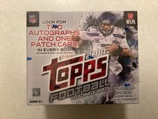 2014 TOPPS FOOTBALL JUMBO HOBBY BOX - FACTORY SEALED