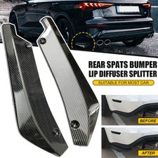 2x For BMW E90 E92 E81 87 Rear Spats Bumper Lip Diffuser Splitter Canard Spoiler