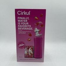 E1 Cirkul Stainless Steel Bottle and 2 Flavor Cartridges - NIB With Tumbler