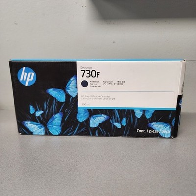 HP 730F 300-ml Matte Black DesignJet Ink Cartridge (1XB30A) Exp