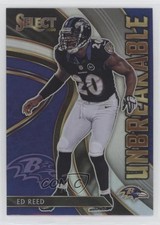 2020 Panini Select Unbreakable Silver Prizm Ed Reed #U15 HOF 00jz