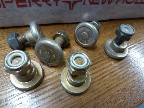 6 Genuine Oem  Vicon 81160 Disc Mower Blade Bolt & Nut  CM217, CM240, CM247